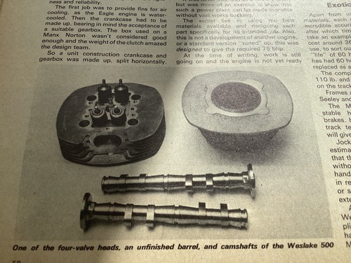 Weslake 500 racing engine - weslake,