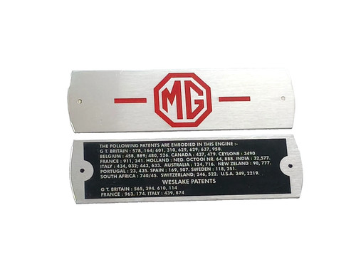 Metal data plates - data, fits