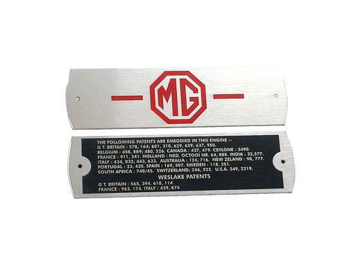 Metal data plates - data, fits